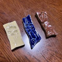 陶器製箸置き3個セットのサムネイル