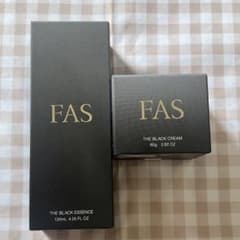 【新品】　FAS ザ・ブラック　エッセンス　200ml ＋ クリーム　80g FAS ザ ブラック クリーム / FAS(フェイスクリーム, スキンケア・基礎