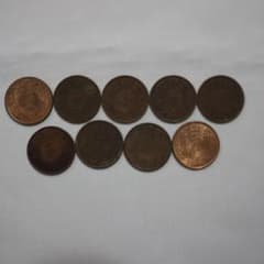 一銭銅貨 9枚セット 日本古銭 大正13年 - メルカリ