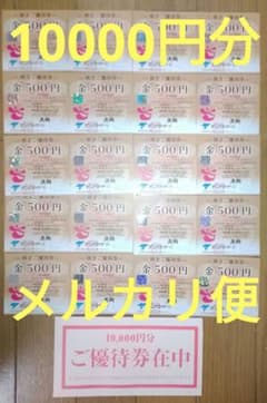テンアライド　株主優待券　10,000円分 メルカリ便　テング酒場等　店舗案内付のサムネイル