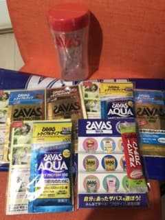 SAVASのシェイカーとプロテインサンプルセットのサムネイル
