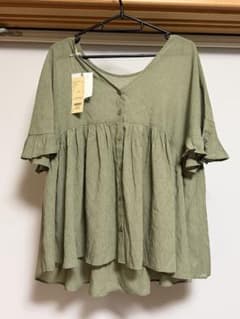 【新品・未使用品】studioCLIP キリカエギャザーブラウスのサムネイル