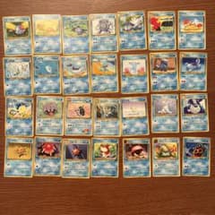 【旧裏】ポケモンカード 水タイプ まとめ売り 28枚セット 美品ありのサムネイル