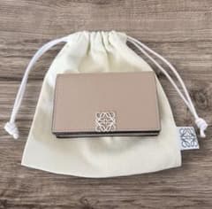 LOEWE カードケース 名刺入れ　サンド LOEWE カードケース 名刺入れ サンド - メルカリ