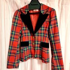 【新品未開封♡タグ付き】現行品　familiar 赤チェックジャケット130㎝ m84980505444_1.jpg?1731253530