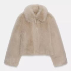ZARA ダブルフェイス　フェイクファージャケットのサムネイル