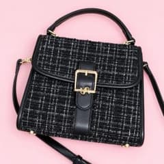 RANDA 2way ハンドバッグ ショルダーバッグ ブラックのサムネイル