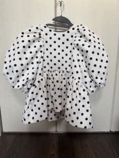 yomogi　Bibiy. BETTY DOT TOP ホワイト ドット yomogi様専用 Bibiy. BETTY DOT TOP ホワイト ドット - メルカリ