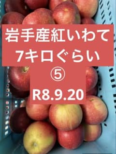 岩手産紅いわて　家庭用7キロR8.9.20のサムネイル