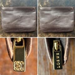 ロエベ LOEWE ポーチ ナッパ レザー ブロンズ 手提げ袋付きのサムネイル