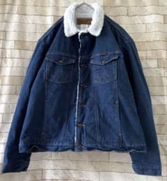 Wrangler デニムジャケット ボア裏地付き Wrangler ラングラー デニムジャケット 裏ボア 刺繍 メキシコ製 2XL