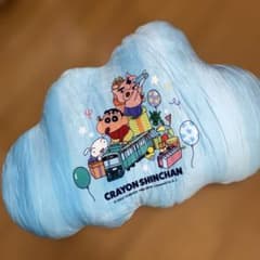 Crayon Shin-chan Cloud-Shaped Cushion (Reversible)