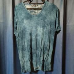 ダークブルー Vネック Tシャツのサムネイル