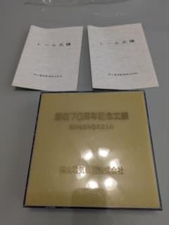 岡山電気軌道 創業70周年記念 レール文鎮のサムネイル
