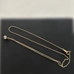k18 一粒ダイヤ 刻印 0.38ct 40センチ - メルカリ