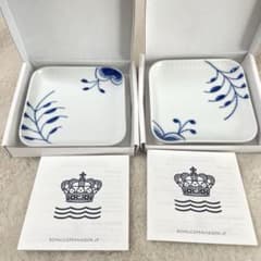 ロイヤルコペンハーゲン ブルーフルーテッド メガ スモール スクエア