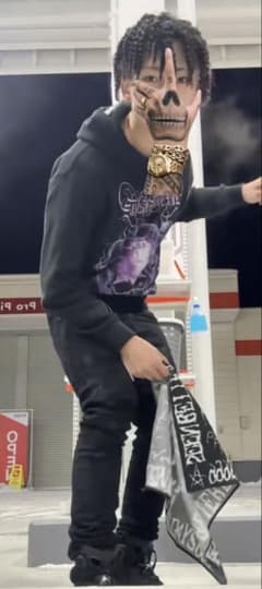 確実正規PURPLEBRAND ワックスコーティングスキニーパンツ P001 黒のサムネイル
