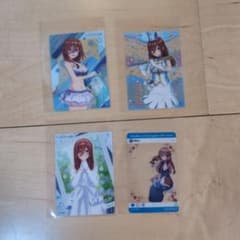五等分の花嫁 中野三玖 クリアカード 4枚セットのサムネイル