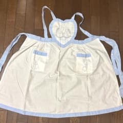 天使刺繍 エプロン ハート型デザインのサムネイル
