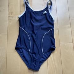 美品 アディダス 水着 160 ネイビー  紺 女子のサムネイル