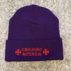 CHROME HEARTS パープル ニット帽 ビーニー クロムハーツのサムネイル