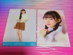 乃木坂46　川﨑桜　生写真　　エメラルドグリーン×ブラウンコーデ　2023 浴衣のサムネイル