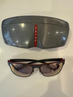 試着のみ】PRADA サングラス SPS56Q グレー ケース付き - メルカリ