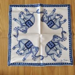 ジムトンプソン シルククッションカバー 象デザイン ブルー - メルカリ