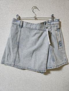 GU デニムラップスカートショートパンツ Lサイズのサムネイル
