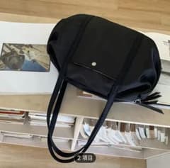新品　ナイロン トートバッグ 黒のサムネイル