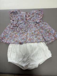 après les cours 花柄トップス＆パンツセット 70cmのサムネイル