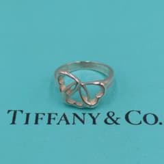 【リペア済み】Tiffany ティファニー トリプルハートリング 925 10号 リペア済み】Tiffany ティファニー トリプルハートリング 925 10号