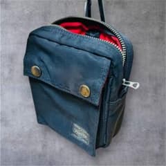 ☆【希少コラボ】PORTER × ILS　エルファイン　ワンショルダー　バッグ ポーター エルファイン ミニショルダーバッグ ILS共同開発 赤裏地 廃盤