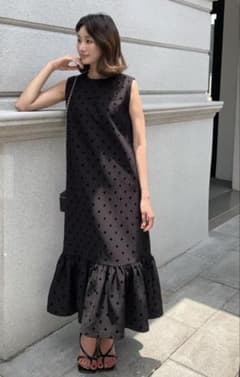 BIRTHDAY BASH FLOCKY PEPLUM DSESS - メルカリ