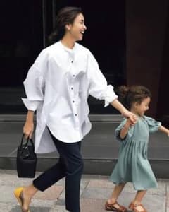 LAUTREAMONTロートレアモン　ロングシャツ　ブラウス　白のサムネイル