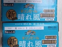 晴れ風 ビール 500ml 2箱x48缶セット - メルカリ 晴れ風ビール 500ml 2箱x48缶セット