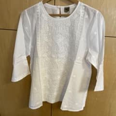 マライカGB ON 刺繍入りホワイトブラウス GPI1025