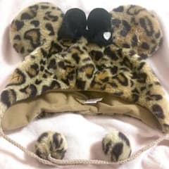 ディズニー ミニー ファンキャップ ヒョウ柄茶色のサムネイル