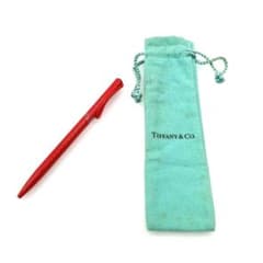 Tiffany & Co. ティファニー レッドボールペン ポーチ付 上395 Tiffany & Co. ティファニー レッドボールペン ポーチ付 上395 - メルカリ