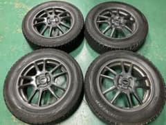 送料無料】アクア・ヤリス等に 175/65R15 中古スタッドレス4本セット 
