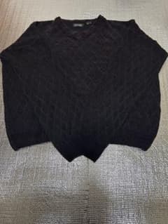 【美品】短丈 BRITCHES CLASSIC SPORT Vネックニット 黒のサムネイル
