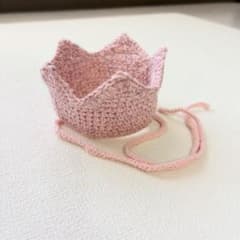 ハンドメイド ベビークラウン 王冠 ニットのサムネイル