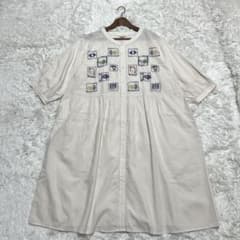 Thumbnail of 【美品】スーパーハッカフィーユ ロングワンピース 刺繍 大きいサイズ 15号
