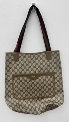【極希少】GUCCI オールドグッチ トートバッグ GGプラス シェリーラインのサムネイル
