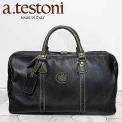 希少！a.testoni トナカイ革 カリブーレザー 最高級ボストンバッグ 希少！a.testoni トナカイ革 カリブーレザー 最高級ボストンバッグ