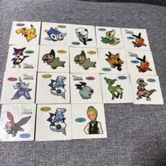 ポケモン デコキャラシール まとめ売り（BW・ベストウイッシュ中心）　18枚のサムネイル