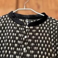 R&D.M.Co オールドマンズテーラー　アーティチョークタックコットンブラウス R&D.M.Co オールドマンズテーラーアーティチョークタックコットン