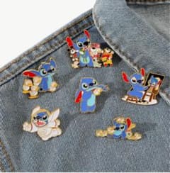 ディズニー スティッチ ミッキー ピンバッジ ピンズ 6個セット - メルカリ