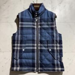 MONCLER モンクレール グルノーブル ブルーチェック ダウンベスト 1 MONCLER モンクレール グルノーブル ブルーチェック ダウンベスト 1