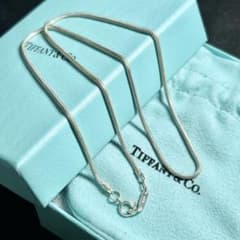 ティファニー 45cm スネークチェーン ネックレス ペンダント Tiffany